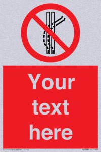 Custom prohibition Do not leave the tow track